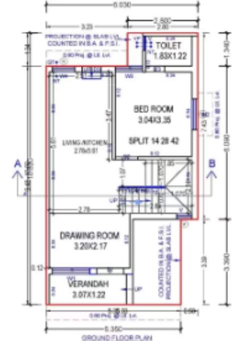  swara swabhagirath Floor Plan Ground Floor Plan