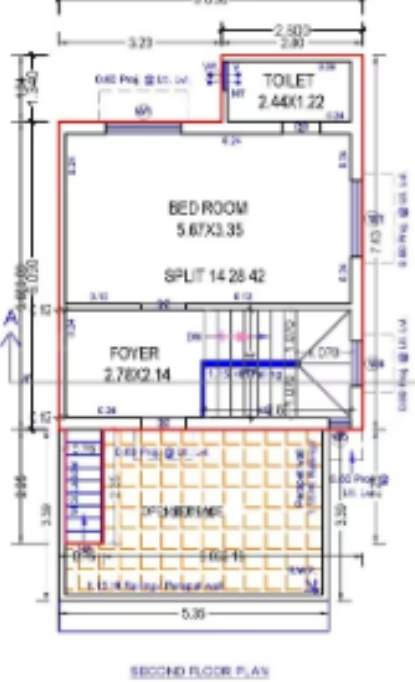  swara swabhagirath Floor Plan Second Floor Plan