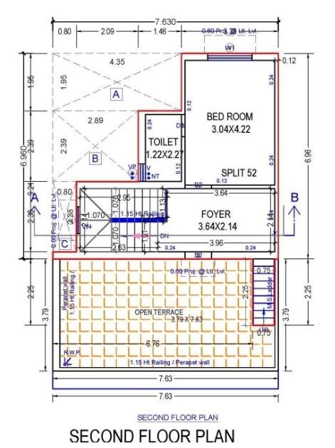  swara swabhagirath Floor Plan Second Floor Plan