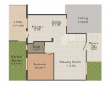  aamrapali-residency Floor Plan Lower Level Duplex Plan