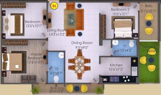 Floor Plan  hh-shyama-enclave Floor Plan Floor Plan
