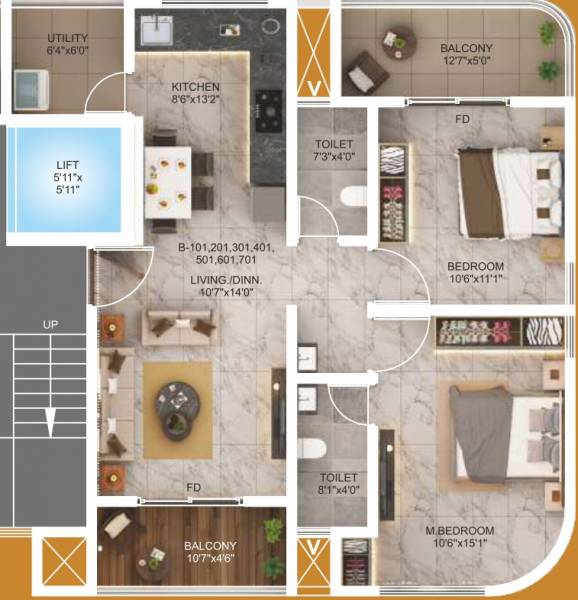  28-pearl Floor Plan Floor Plan