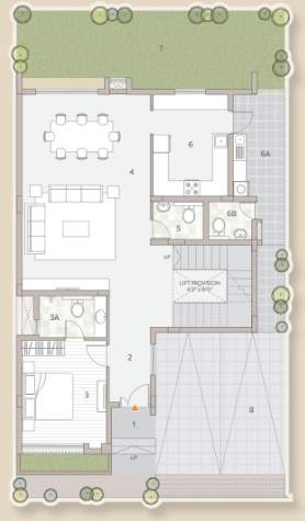  riviera uno Floor Plan Ground Floor Plan