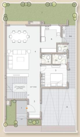  riviera uno Floor Plan Ground Floor Plan