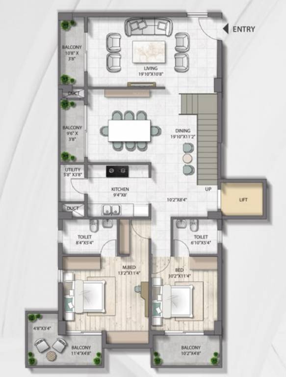  syndicate grandeur Floor Plan Lower Level Penthouse Plan