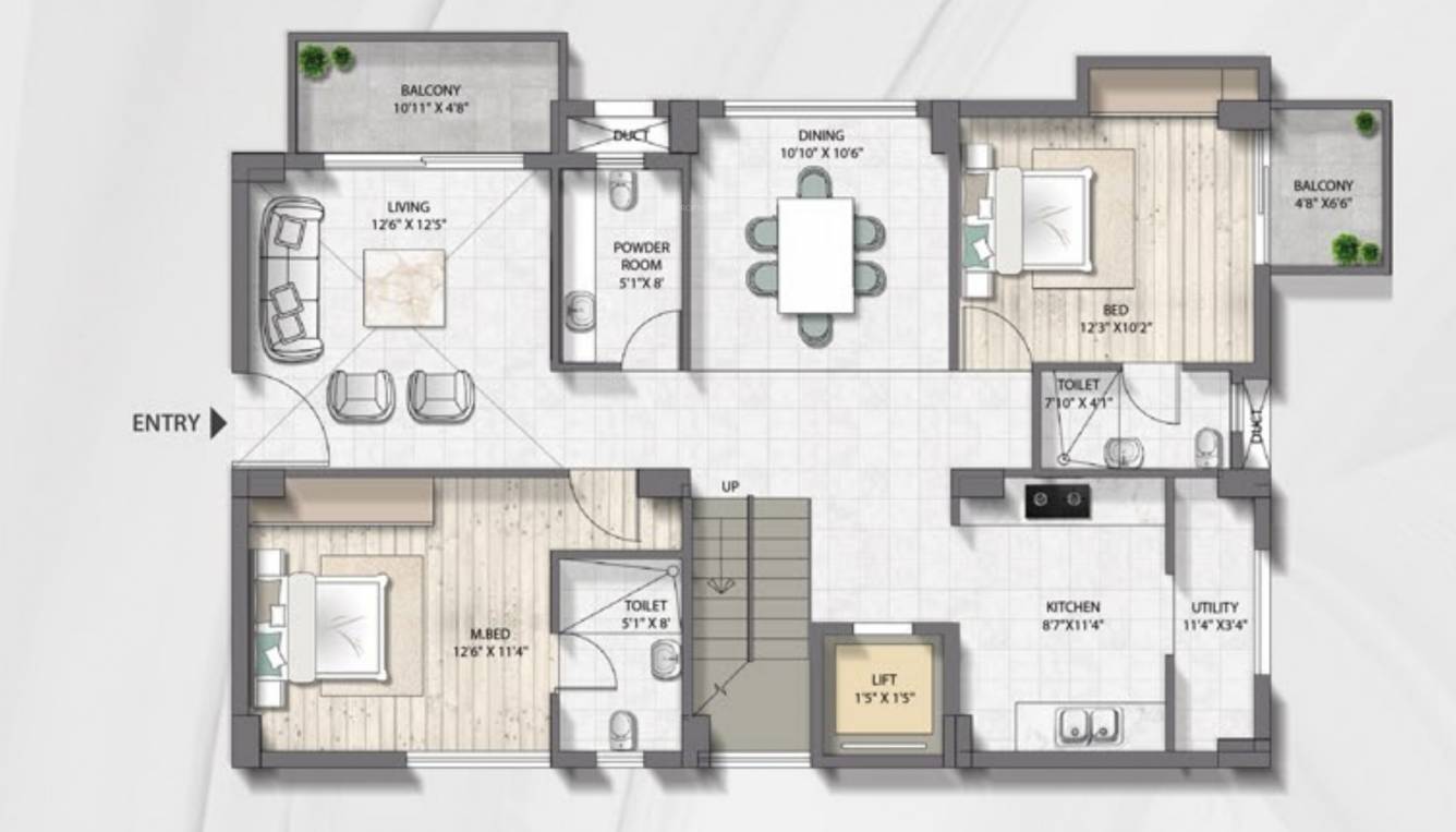  syndicate grandeur Floor Plan Lower Level Penthouse Plan