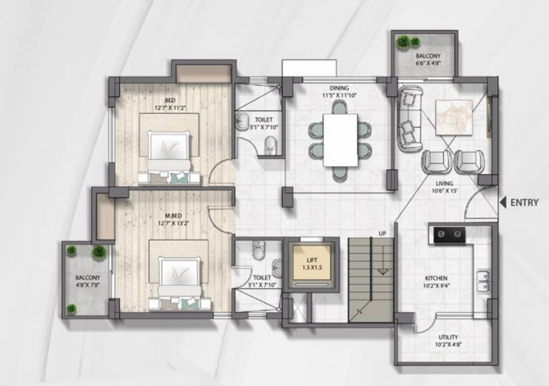  syndicate grandeur Floor Plan Lower Level Penthouse Plan