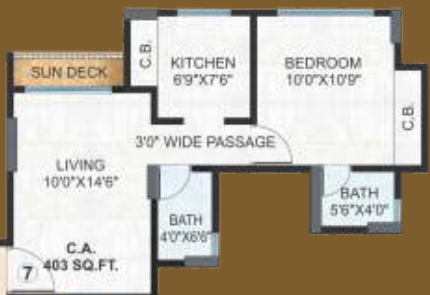  unnathi woods phase iii c1 Floor Plan Floor Plan