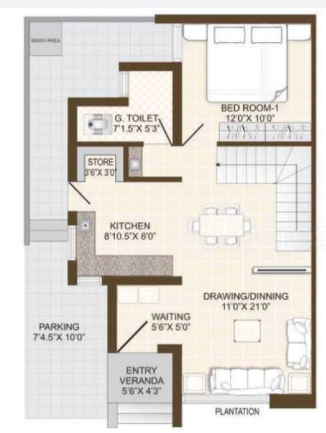  vraj gopi residency Floor Plan Lower Ground Floor Plan