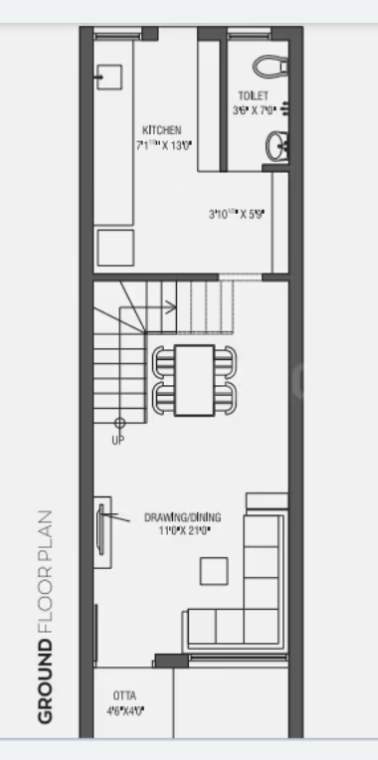  lake view green bunglows Floor Plan Ground Floor Plan