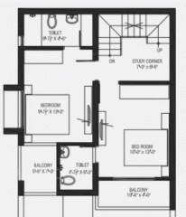 First Floor Plan lake-view-green-bunglows Floor Plan First Floor Plan