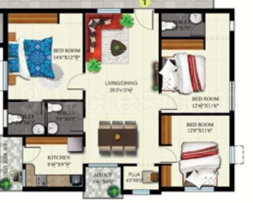  chaitanya grand Floor Plan Floor Plan