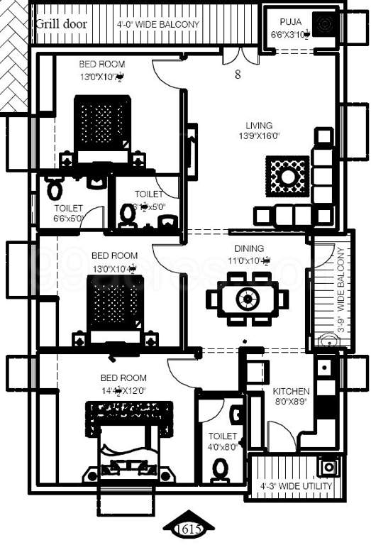  chaitanya grand Floor Plan Floor Plan