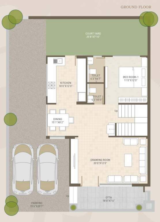  shree four Floor Plan Ground Floor Plan