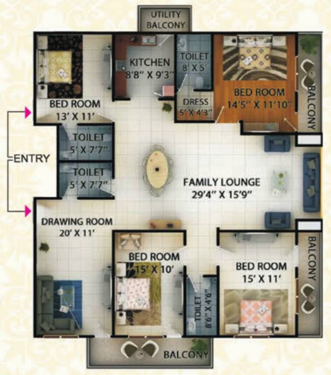  aligarh greens Floor Plan Floor Plan