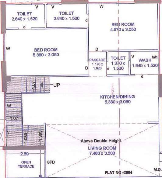  rajhans unica Floor Plan Lower Level Penthouse Plan
