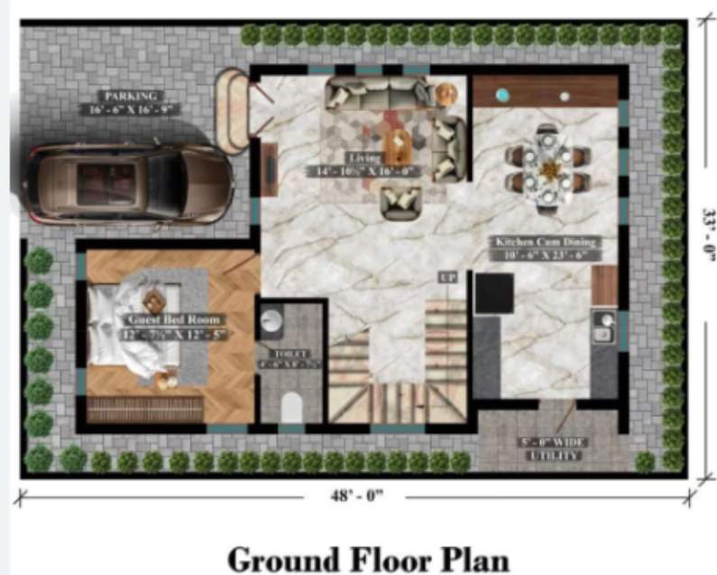 leela vamsi s royal city Floor Plan Ground Floor Plan