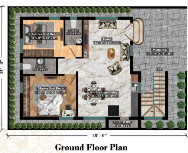 leela vamsi s royal city Floor Plan Ground Floor Plan