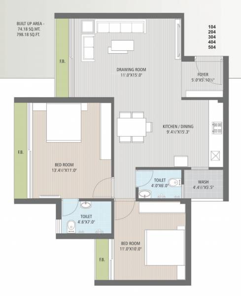  samruddhi-residency Floor Plan Floor Plan