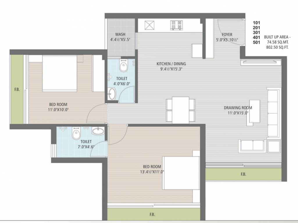 Floor Plan samruddhi residency Floor Plan Floor Plan