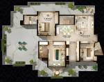  the-sky-heights Floor Plan Lower Level Penthouse Plan