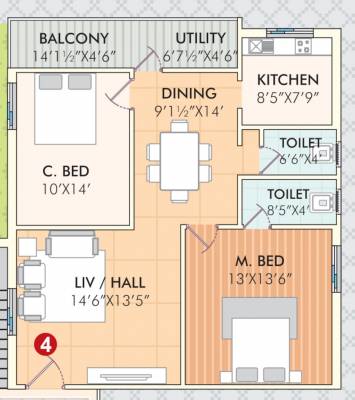 Floor Plan varunika-paradise-phase-2 Floor Plan Floor Plan