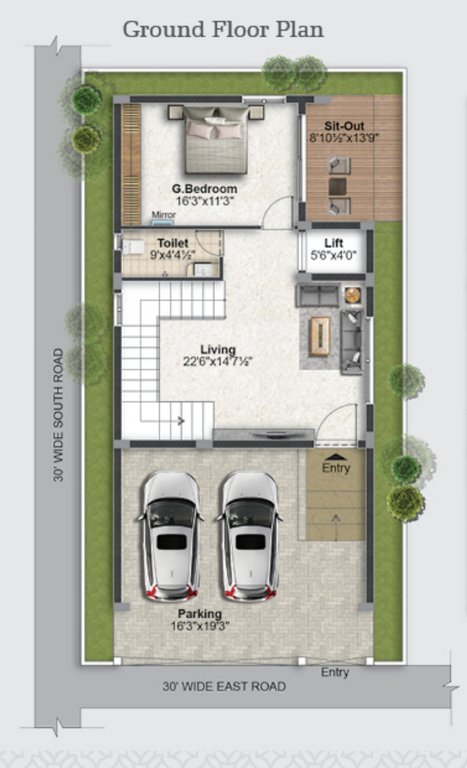  paras prem homes Floor Plan Ground Floor Plan