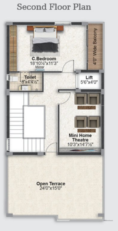  paras prem homes Floor Plan Second Floor Plan