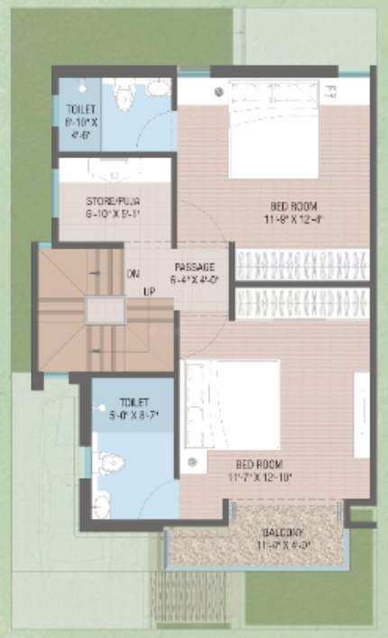  rhythm bunglows Floor Plan First Floor Plan