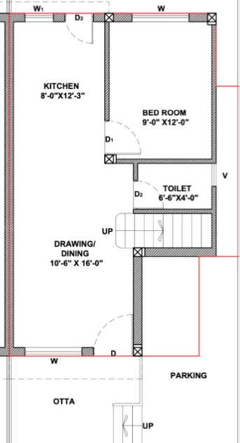  shreekar bungalows Floor Plan Ground Floor Plan