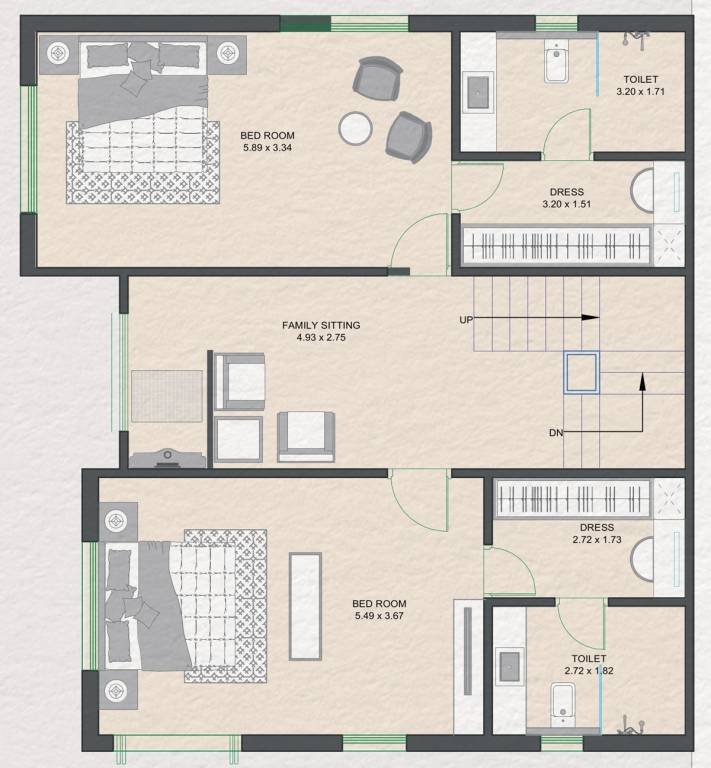  aashirwad villa Floor Plan First Floor Plan