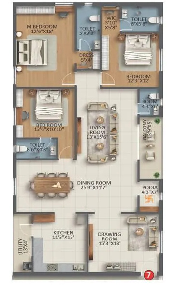  yashodas-gokulam Floor Plan Floor Plan