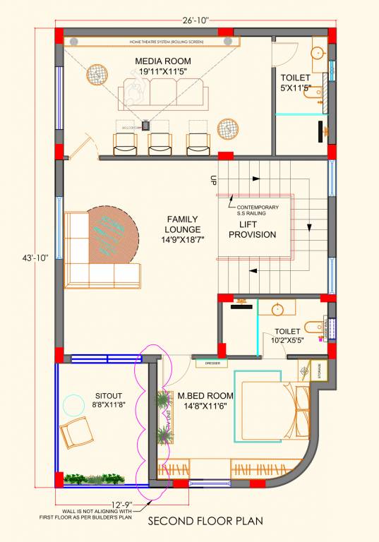  akshaya serenity Floor Plan Second Floor Plan