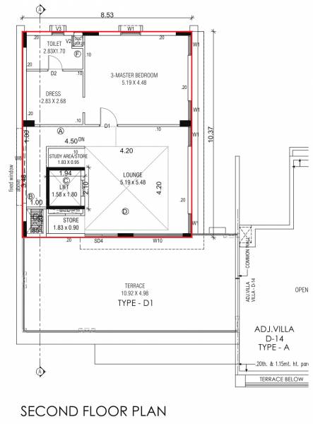  the-north-park-phase-8 Floor Plan Second Floor Plan