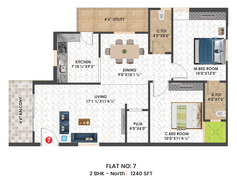 Floor Plan vishnu shanker residency Floor Plan Floor Plan
