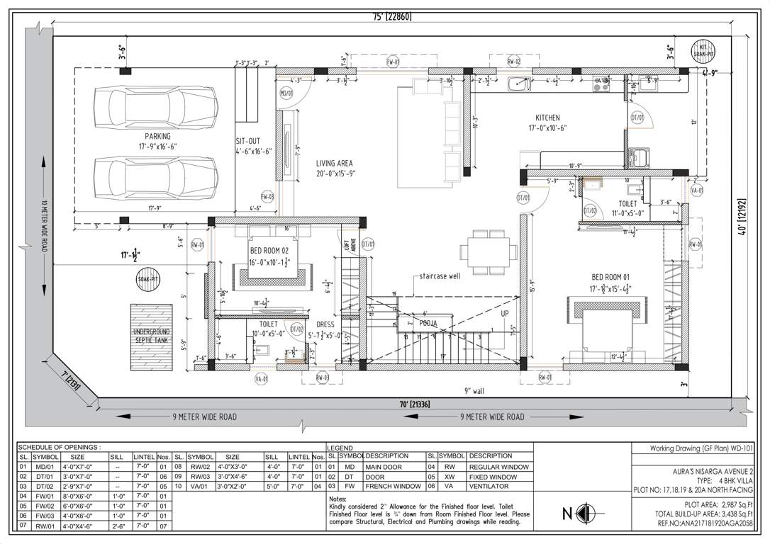  nisarga avenue phase 2 Floor Plan Ground Floor Plan