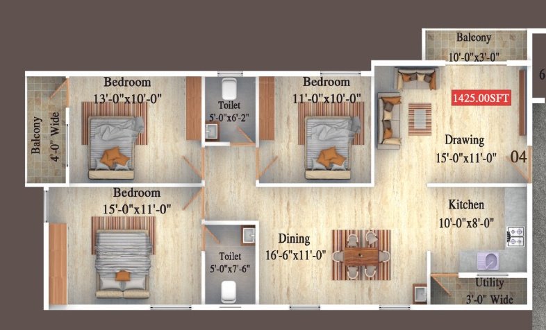  vinayaka homes Floor Plan Floor Plan
