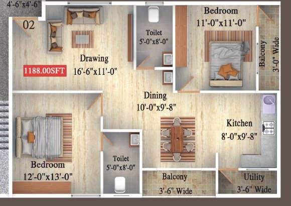  vinayaka homes Floor Plan Floor Plan