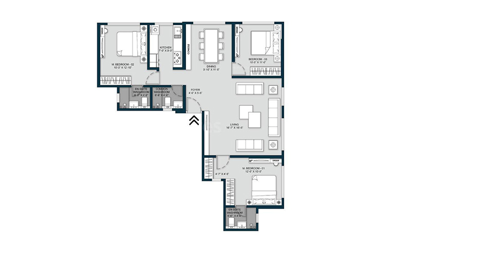  aaradhya highpark Floor Plan Floor Plan