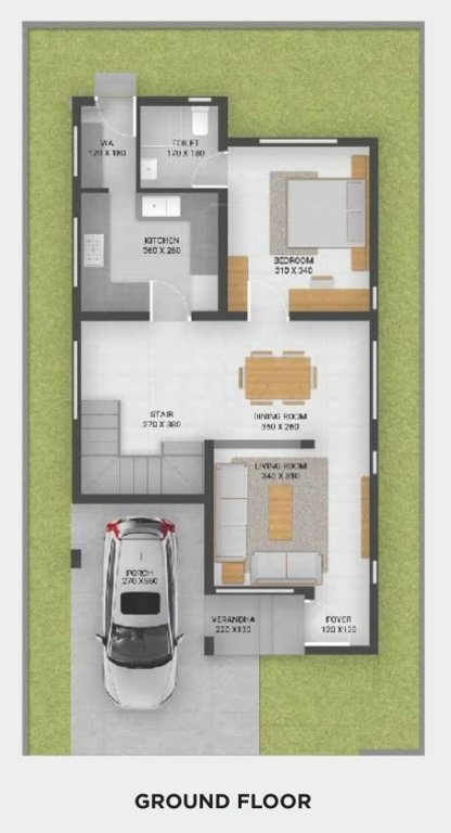  eco one Floor Plan Ground Floor Plan