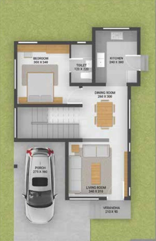 eco one Floor Plan Ground Floor Plan