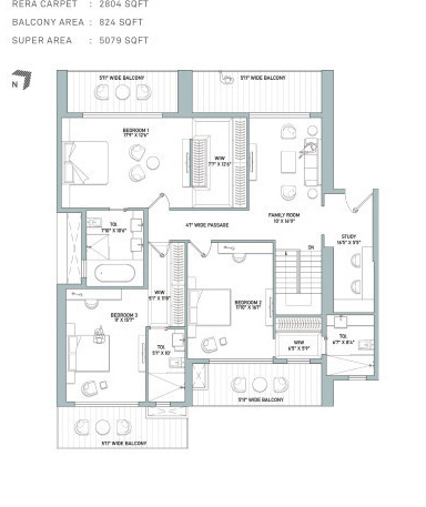 Upper Level Duplex Plan estate & club Floor Plan Upper Level Duplex Plan