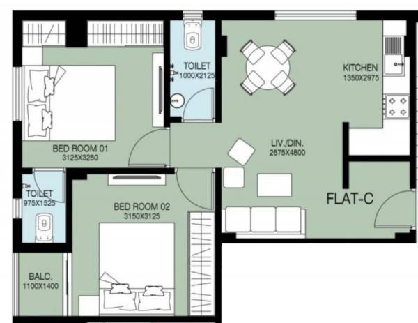  ausra-apartment Floor Plan Floor Plan