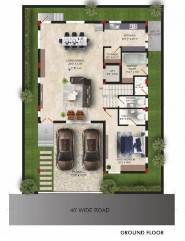  hedgewoods Floor Plan Ground Floor Plan