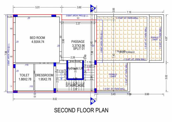  sanidhya-villas Floor Plan Second Floor Plan
