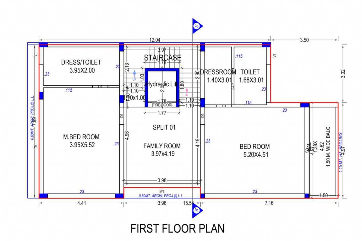  sanidhya villas Floor Plan First Floor Plan
