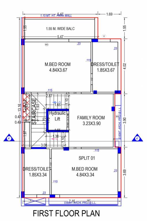  sanidhya villas Floor Plan First Floor Plan