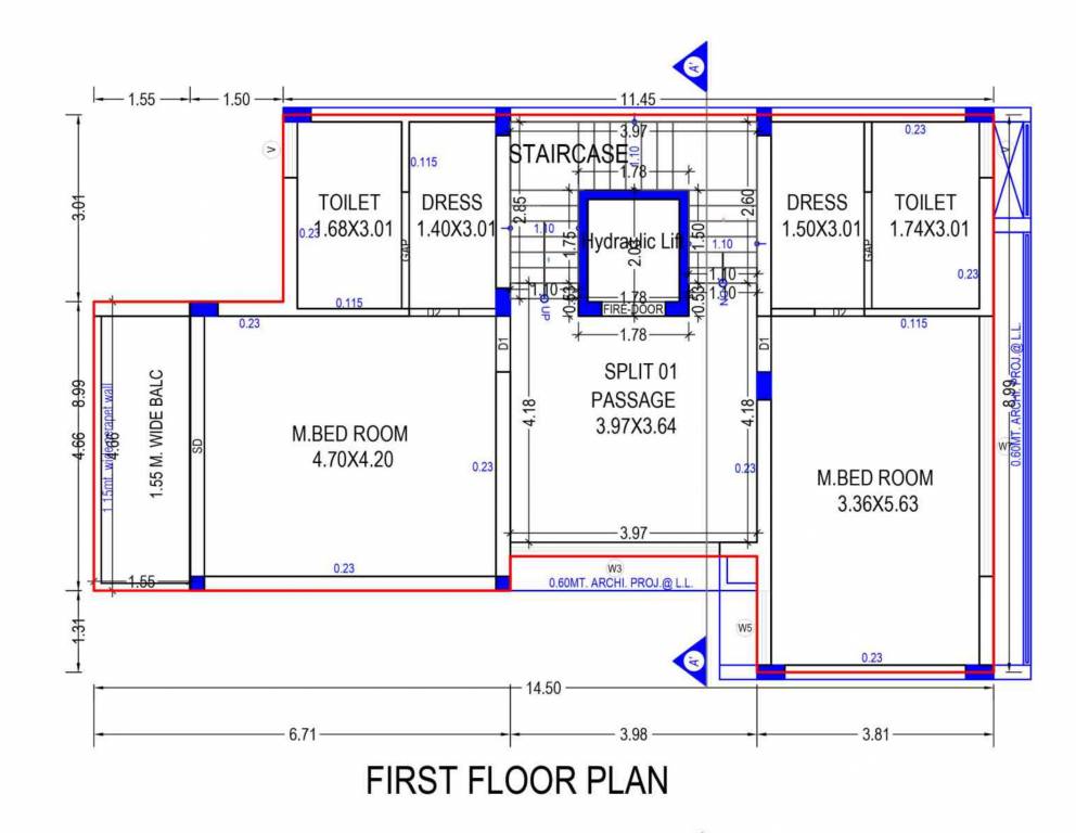  sanidhya villas Floor Plan First Floor Plan