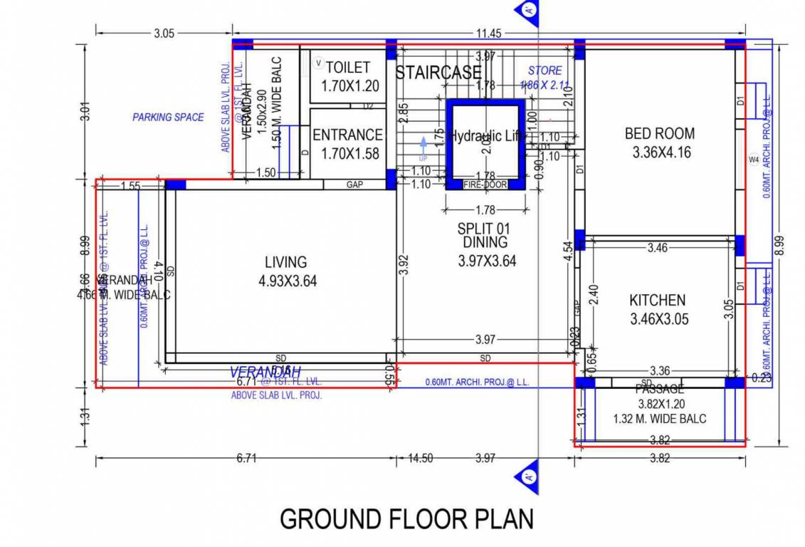  sanidhya villas Floor Plan Ground Floor Plan