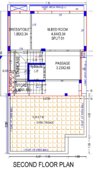 Second Floor Plan sanidhya villas Floor Plan Second Floor Plan